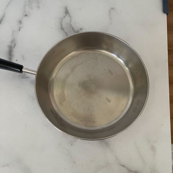 Vintage Revere Ware Copper Clad Stainless Steel Fry Pan 8" Made In USA - Picture 2 of 5